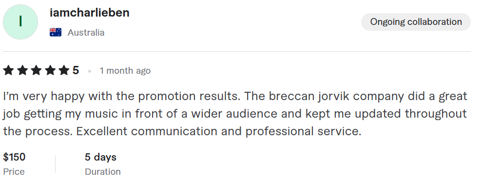 Client review 2 from Breccan Jorvik Company