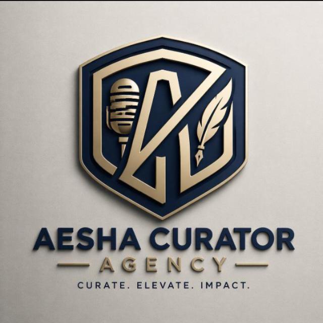 Aesha Curator Agency visual identity